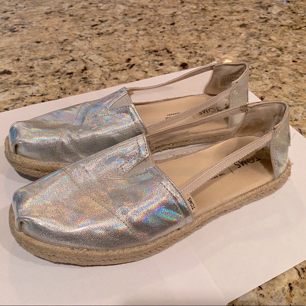 Toms Venice Collection Silver/Clear Woman’s 6.5